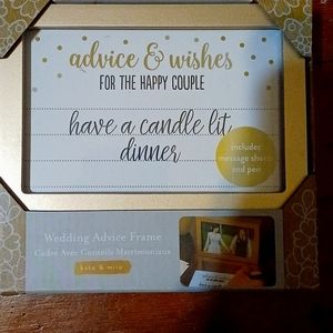 Wedding advice frame gift